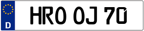 Truck License Plate